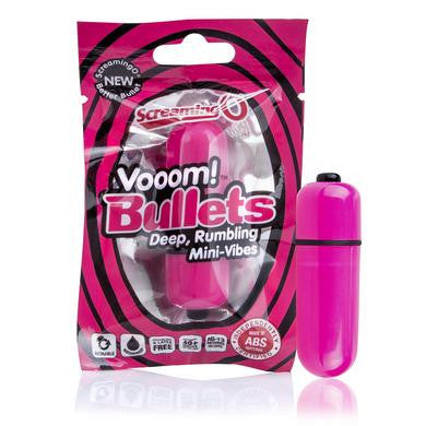 Vooom Bullets Deep Rumbling Mini-vibes - Strawberry