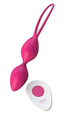 Pear Vibrating Kegel Balls - Foxy Pink