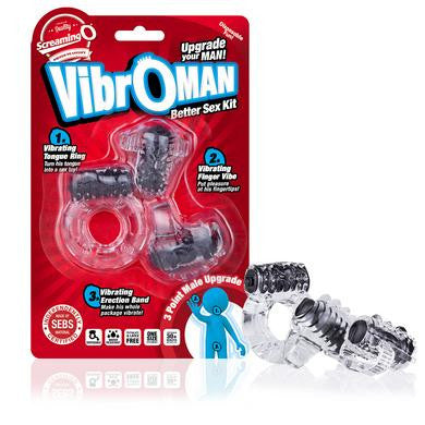 Screaming O Vibro Man - 12 Count Box - Black