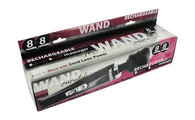 8 Speed 8 Mode Wand - Black - Rechargeable