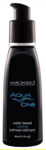 Aqua Chill Water-based Cooling Sensation Lubricant 2 Oz.