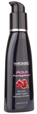 Aqua Pomegranate Flavored Water-based Intimate Lubricant 2 Oz.