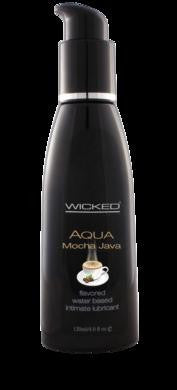 Aqua Mocha Java Flavored Water-based Intimate Lubricant 2 Oz.