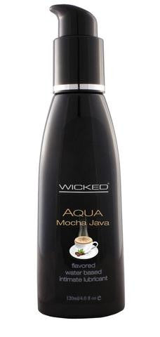 Aqua Mocha Java Flavored Water-Based Lubricant - 4 oz.