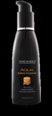 Aqua Salted Caramel Flavored Water-based Intimate Lubricant 2 Oz.