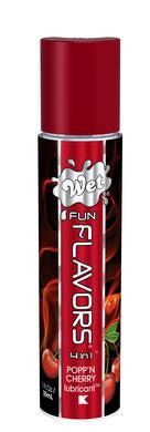 Wet Fun Flavors 4-in-1 Lube - Poppn Cherry - 1 Fl. Oz.