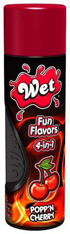 Wet Fun Flavors 4-In-1 Poppn Cherry Lubricant