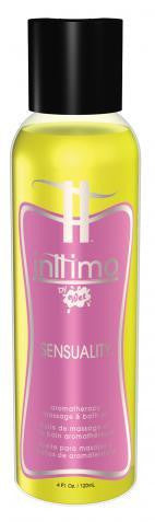 Inttimo Aromatheraphy Massage and Bath Oil Sensuality - 4 oz.