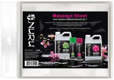 Wet Nuru Massage Sheet - Clear