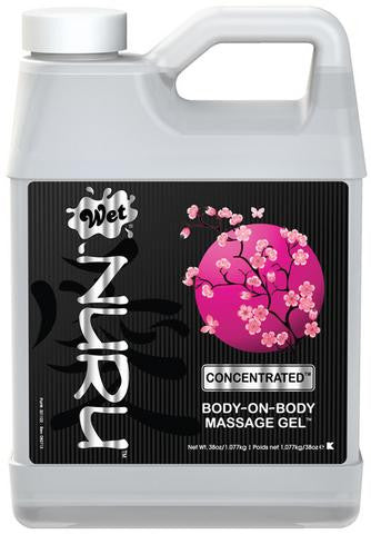 Wet Nuru Body-On-Body Massage Gel - Concentrated - 38 oz.