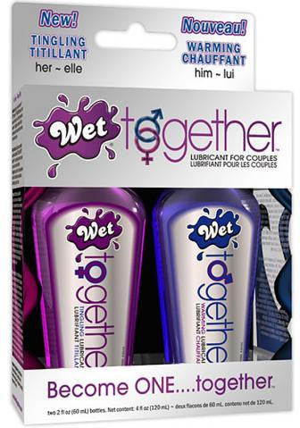 Wet Together Lubricant for Couples - Two 2 oz. Bottles